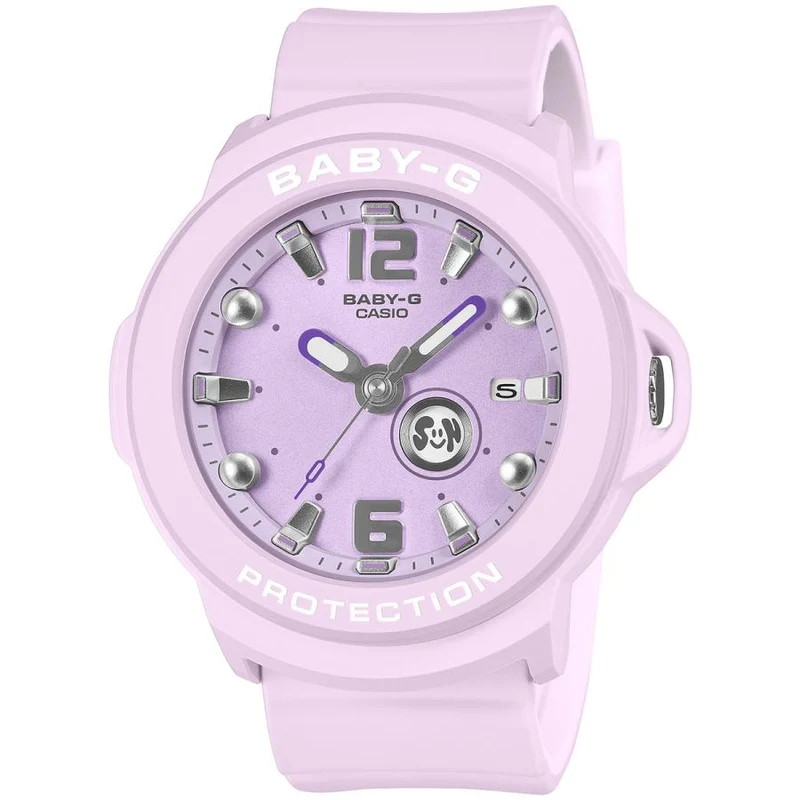 Reloj CASIO BABY-G+PLUS BGA-15K-6AJR morado con estuche (estilo JDM) para mujer.