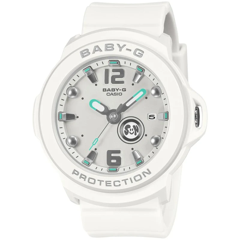 Reloj CASIO BABY-G+PLUS BGA-15K-7AJR blanco con estuche (modelo JDM) para mujer.