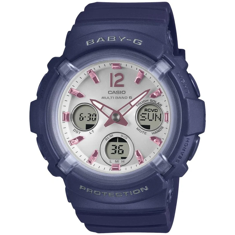 Reloj CASIO BABY-G BGA-2800-2A2JF Navy Radio Solar Analógico Digital JDM para Mujer