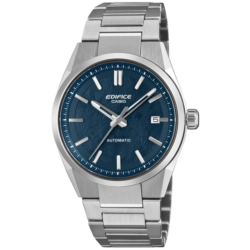 Reloj automático para hombre CASIO EDIFICE EFK-110D-2AJF con esfera azul texturizada, estilo JDM.