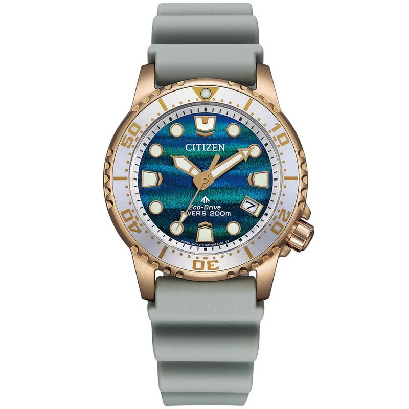 Reloj de buceo solar CITIZEN PROMASTER Marine EO2023-00W de edición limitada con color estructural y resistencia al agua de 200 m (JDM) para mujer.