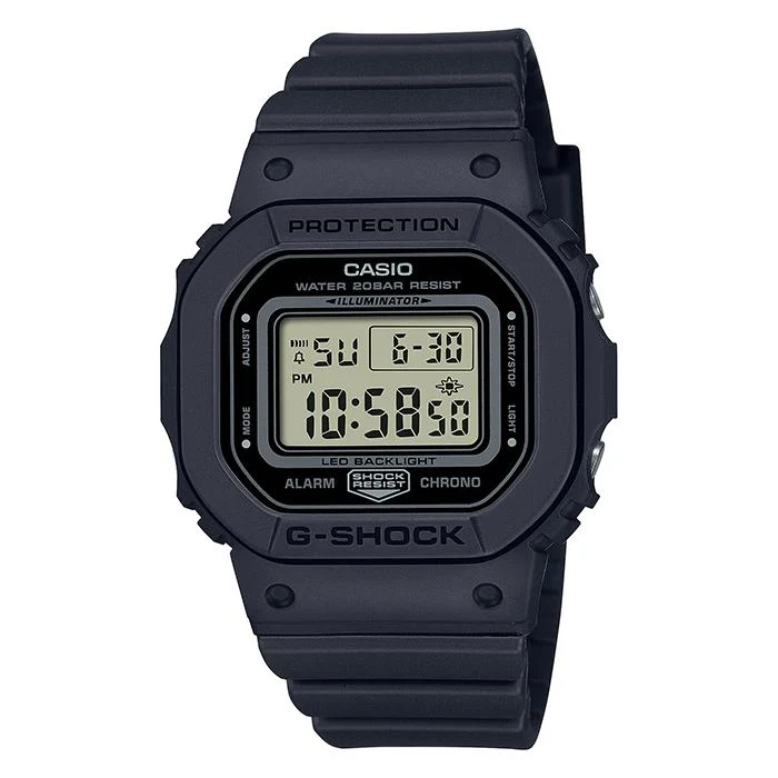 Reloj digital CASIO G-SHOCK GMD-S5600BA-1JF JDM para mujer, monocromático negro.