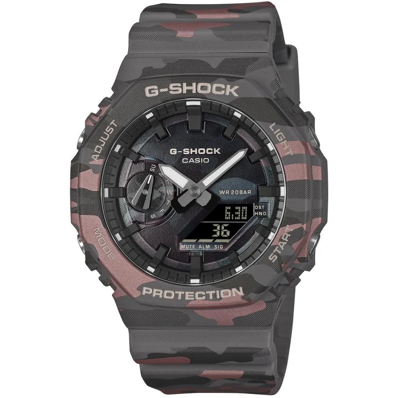 Reloj analógico-digital para hombre CASIO G-SHOCK GA-2100CMD-8AJF JDM Carbon Core Guard gris