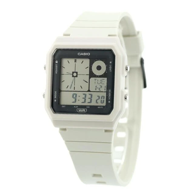 CASIO LF-20W-8A Retro Digital con Pantalla LCD Analógica Gris Claro
