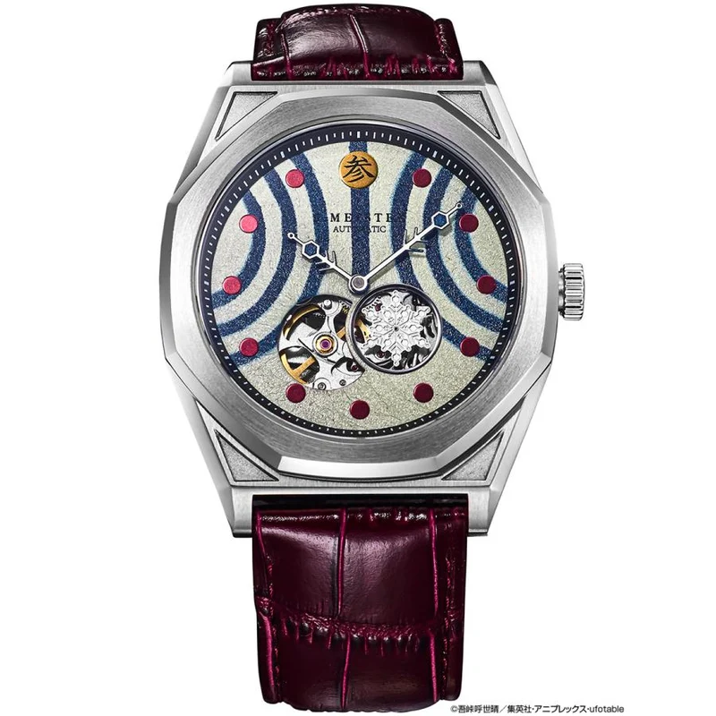 Reloj automático de esfera abierta GARRACK S-MEISTER SMS-41-KY-J3A Demon Slayer Akaza, fabricado en Japón.