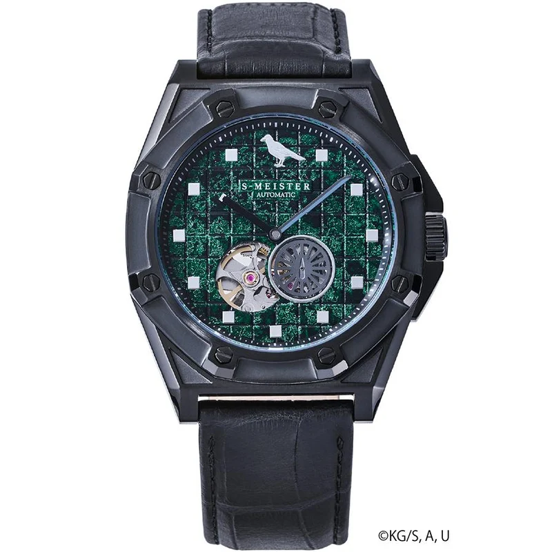 Reloj automático de esfera abierta GARRACK S-MEISTER SMS-43-KY-KT Demon Slayer Tanjiro Kamado, fabricado en Japón.