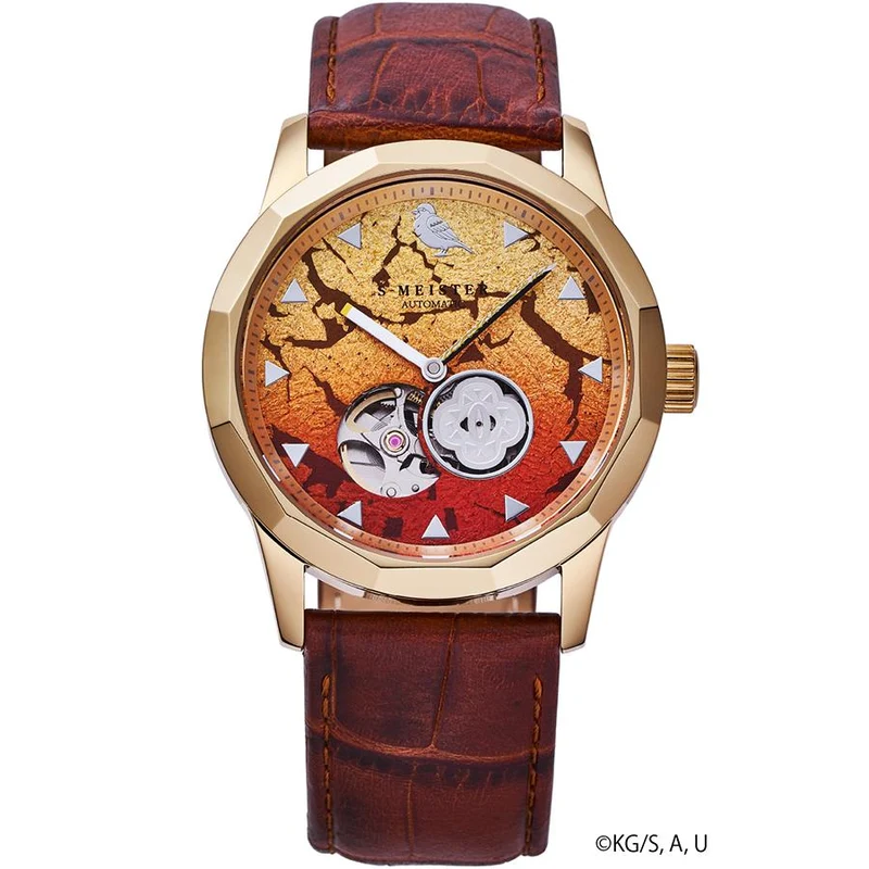 Reloj automático de esfera abierta GARRACK S-MEISTER SMS-40-KY-AZ Demon Slayer Zenitsu Agatsuma, fabricado en Japón.