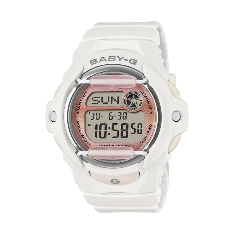 Reloj digital para mujer CASIO BABY-G BG-169GD-7JF JDM blanco grunge degradado
