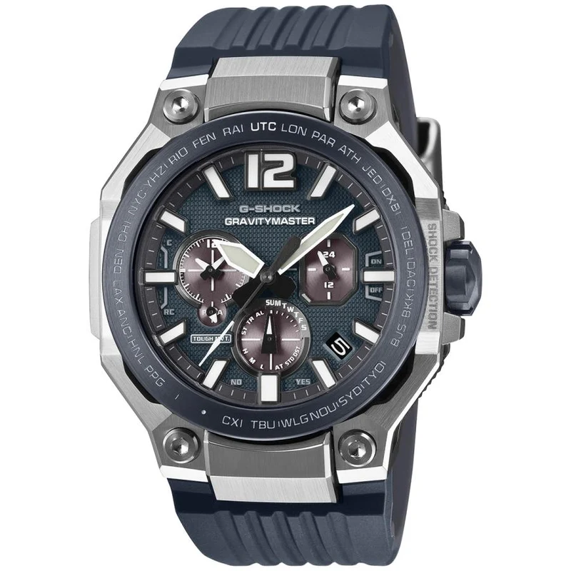 Reloj analógico para hombre CASIO G-SHOCK MASTER OF G GRAVITYMASTER GWR-B3000A-2AJF JDM con control remoto, energía solar, Bluetooth y color azul marino.