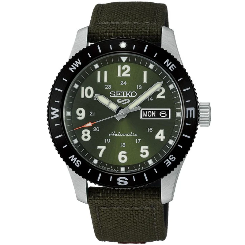 SEIKO 5 SPORTS HDB008J JDM Field Automatic, Nylon verde caqui, fabricado en Japón