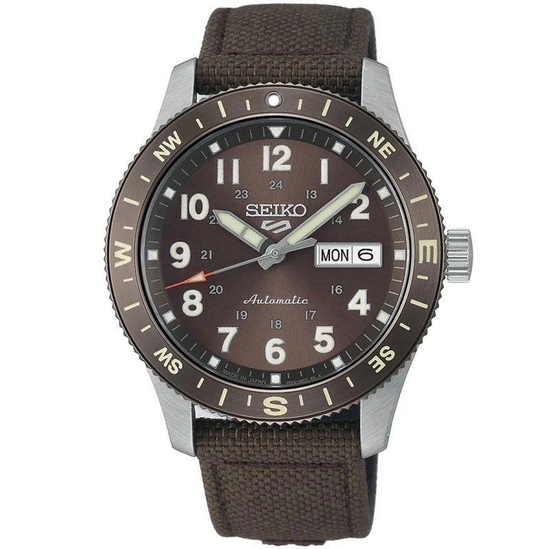 SEIKO 5 SPORTS HDB009J JDM Field Automático Nylon Marrón Fabricado en Japón