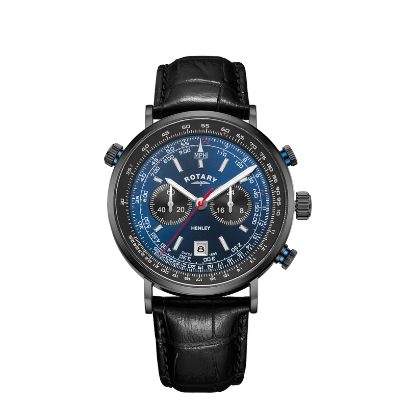 Rotary Henley Pilot Black Edition Watch - GS05238/05