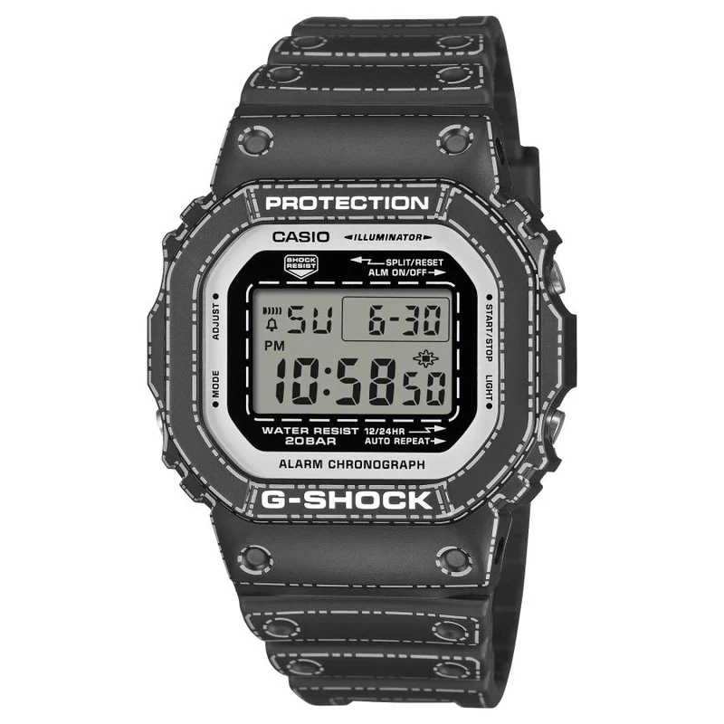 Reloj de pulsera digital cuadrado para hombre CASIO G-SHOCK DW-5600RGM-1JR con diseño de origami, edición limitada JDM.
