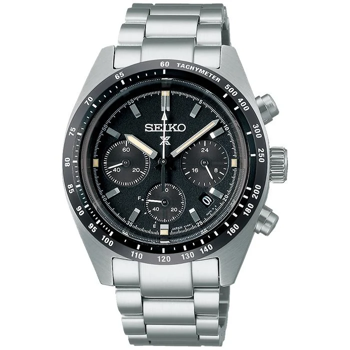 Reloj Seiko Prospex SPEEDTIMER Solar Chronograph SBDL091 para hombre, negro