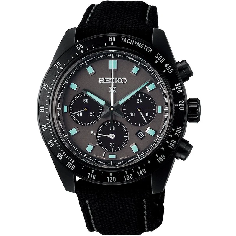 SEIKO PROSPEX SBDL105 JDM The Black Series Cronógrafo Solar Negro Fabricado en Japón