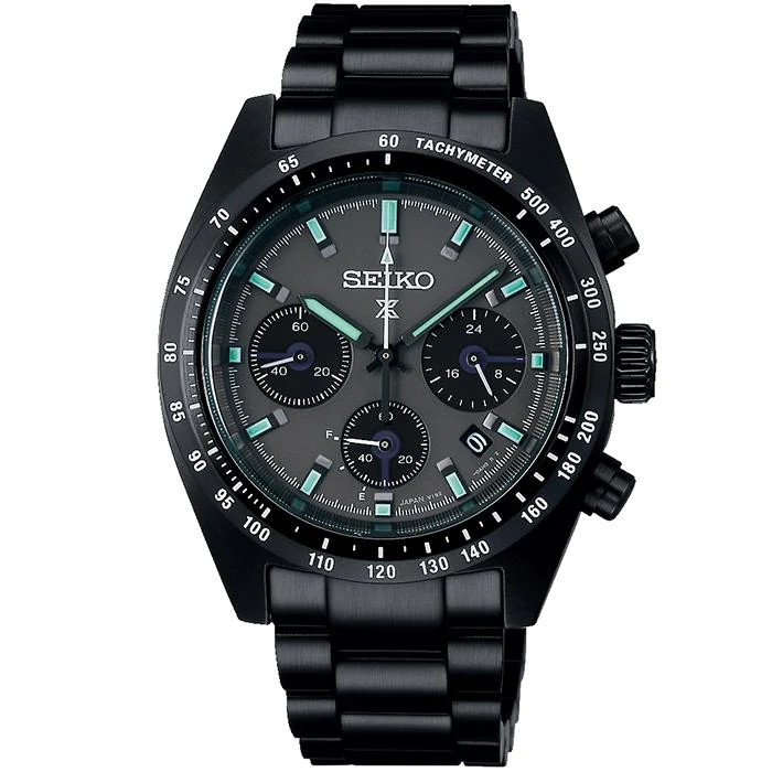 Reloj Seiko Prospex SPEEDTIMER Solar Chronograph Black Series Night Vision para hombre SBDL103