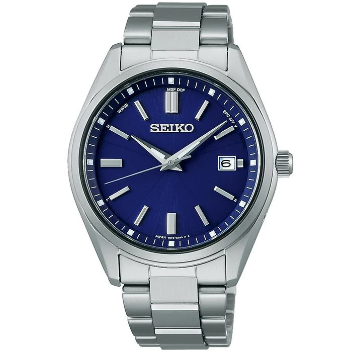 Reloj solar radiocontrolado Seiko Selection S Series SBTM321 para hombre, azul