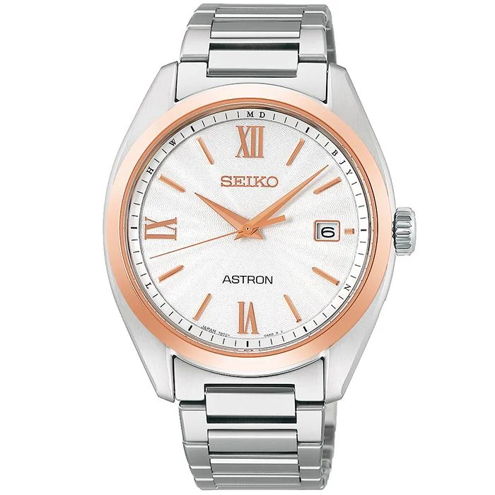 Reloj Seiko Astron ORIGIN Solar Radiocontrolado de 3 manecillas, modelo SBXY034, para hombre con correa de metal de titanio [S_BH]