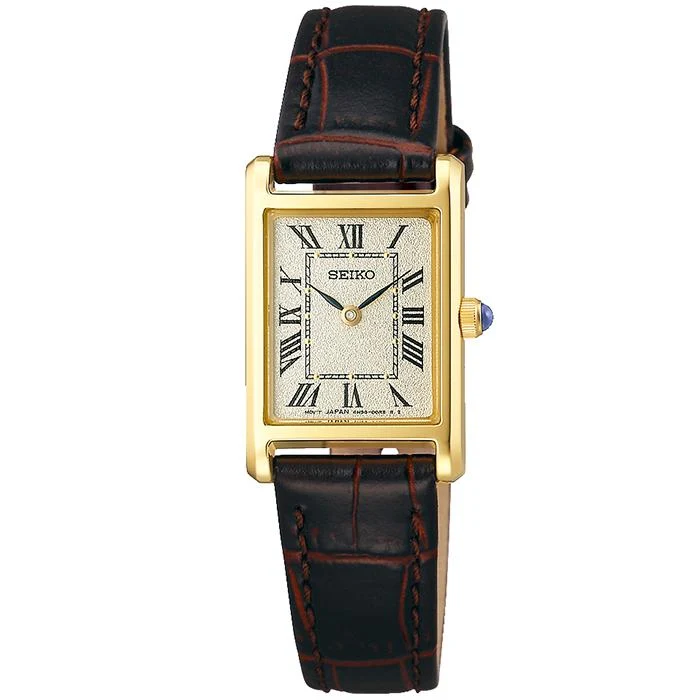 Reloj de cuarzo para mujer SEIKO SELECTION SSEH002 nano・universe Collaboration JDM Vintage Roman Dial Leather