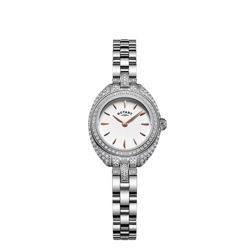 Rotary Petite Crystal Set Watch - LB05087/02