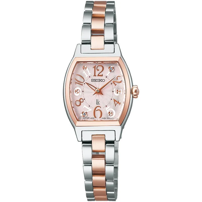 Reloj de mujer SEIKO LUKIA Happy Collection SSWA012 Silky Pink Tonneau Quartz JDM
