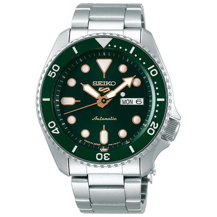 Reloj mecánico automático para hombre Seiko 5 Sports SBSA013 con fecha Green Day