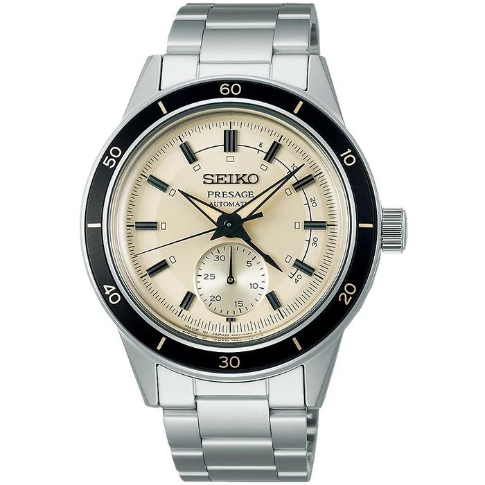 Reloj mecánico automático para hombre Seiko Presage Style 60's SARY209 con manecilla de fecha y reserva de marcha