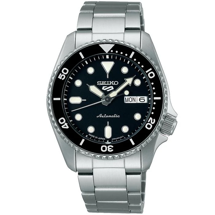 Reloj mecánico automático para hombre Seiko 5 Sports SKX Sports Style Mid-Size SBSA225 con esfera negra