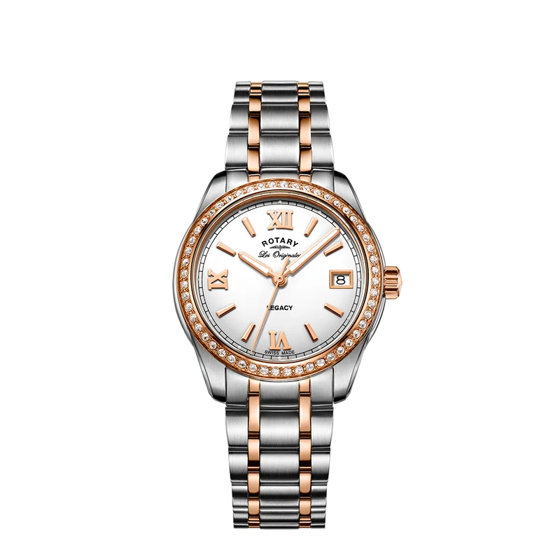 Rotary Swiss Legacy Crystal Set Watch - LB90175/01