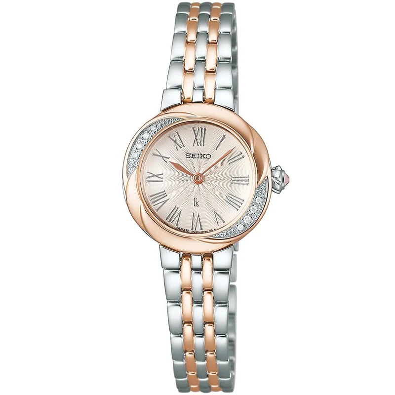 Reloj de cuarzo a batería para mujer Seiko LUKIA Grow Luxe LUKIA Brand 30th Anniversary, modelo SSWA002, color blanco roto