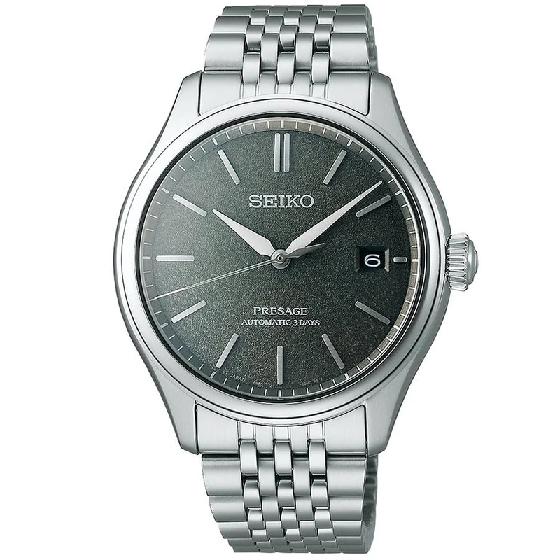 Reloj mecánico automático Seiko Presage Classic Series Sensai SARX123 para hombre con esfera marrón y correa de metal (exclusivo)