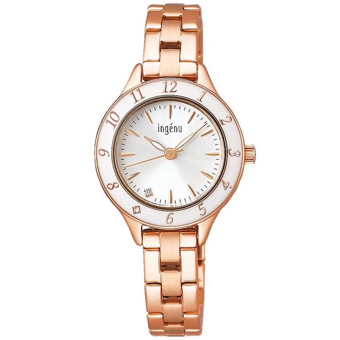 Reloj de cuarzo Alba Angeine Epora AHJK460 para mujer, de oro rosa y con pilas