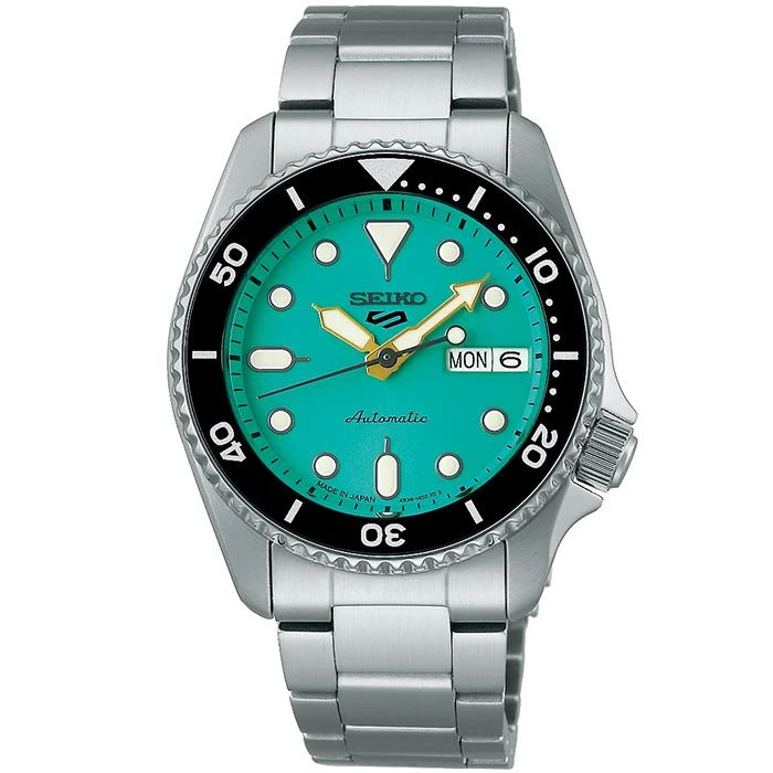 Reloj automático para hombre SEIKO 5 SPORTS SBSA229 JDM SKX estilo deportivo, color naranja.