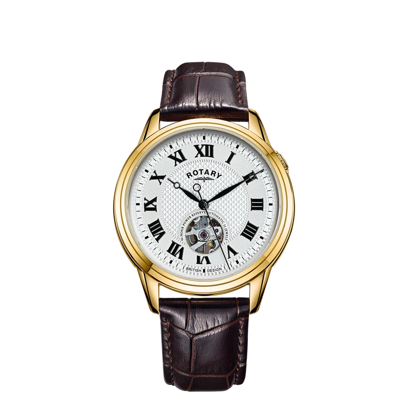 Rotary Dress Skeleton Automatic Watch - GS05368/70