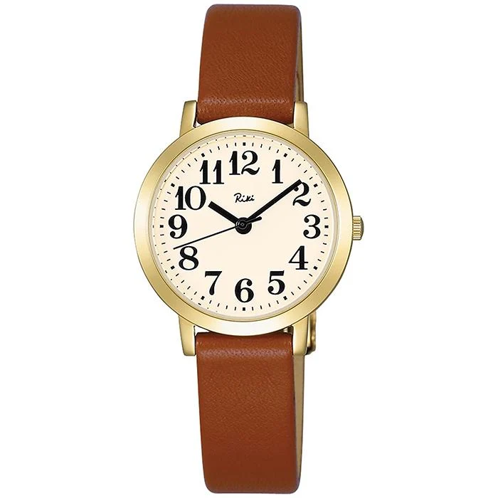 Reloj de cuarzo para mujer Alba Riki Standard AKQK411 con batería y correa de piel