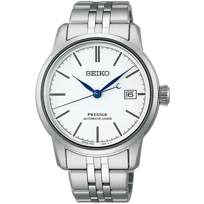 Reloj mecánico automático Seiko Presage Craftsmanship SARX105 para hombre con esfera esmaltada, calendario de 3 días, exclusivo