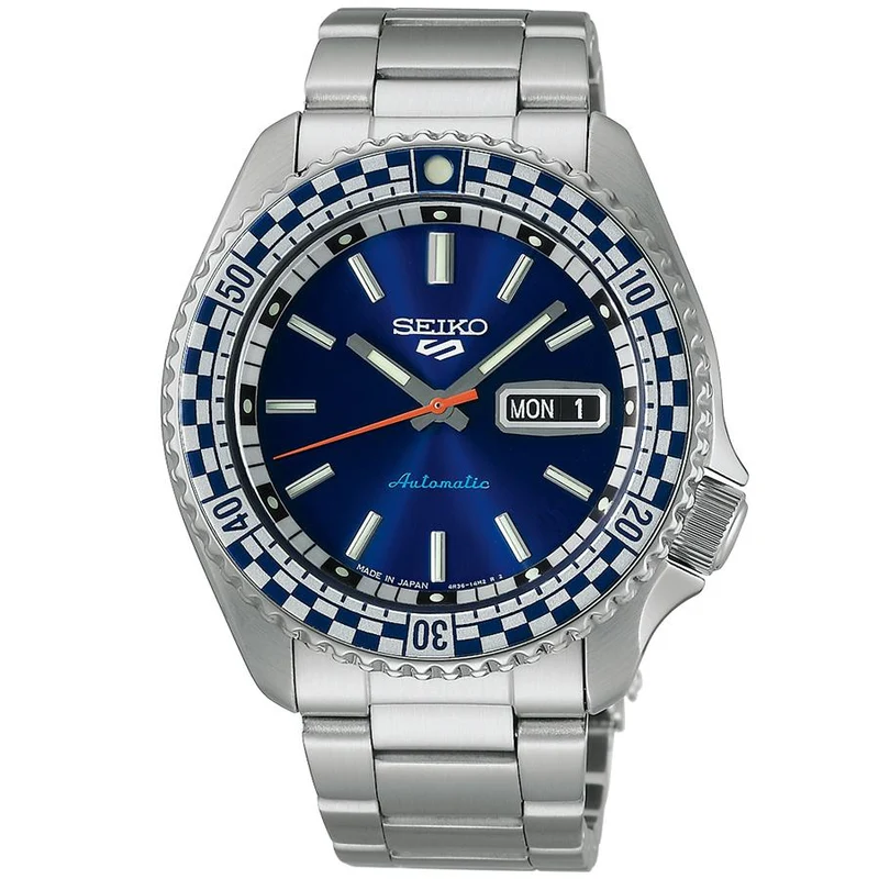 Reloj automático SEIKO 5 Sports SBSA243 Edición Especial JDM Azul, fabricado en Japón.