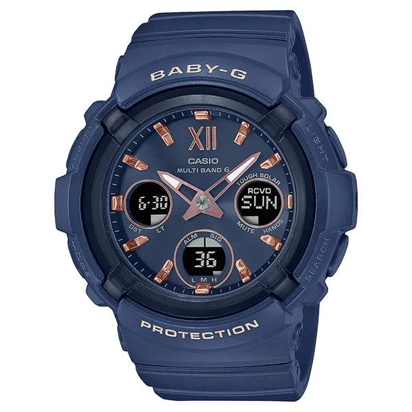Reloj solar radiocontrolado CASIO Baby-G BGA-2800-2AJF, colores pastel ahumados, para mujer