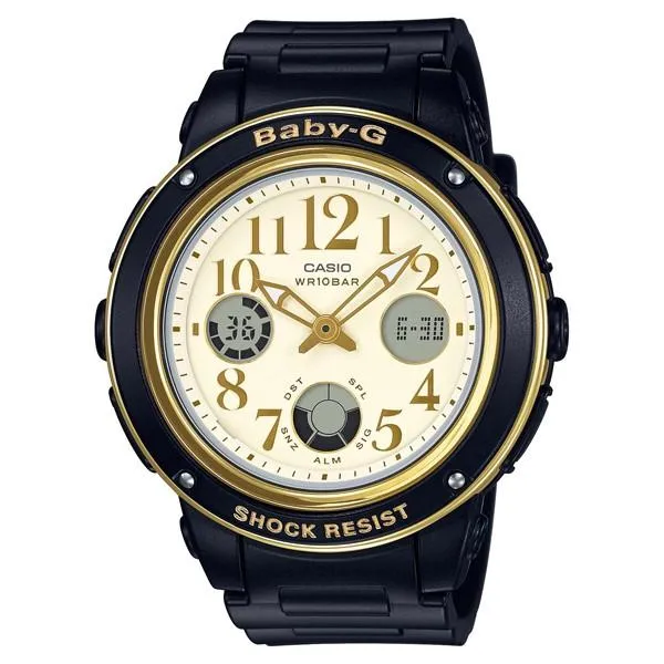 Reloj Casio Ana-Digital Baby-G BGA-151EF-1BJF para mujer, color negro, elegante y bonito, deportivo.