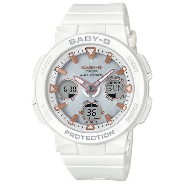 Reloj para mujer BABY-G CASIO BGA-2500-7AJF con iluminación solar de neón y radiocontrol