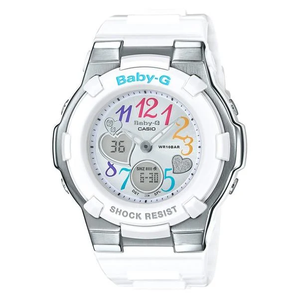 Reloj CASIO BGA-116-7B2JF BABY-G para mujer, con luz LED, estilo deportivo, bonito y elegante.