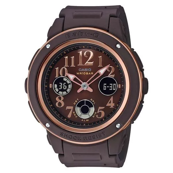Reloj CASIO BABY-G azul marino/marrón para mujer BGA-150PG-5B2JF