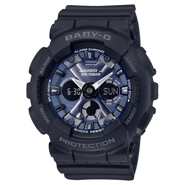 Reloj CASIO Baby-G con luz LED y hora mundial para mujer BA-130-1A2JF