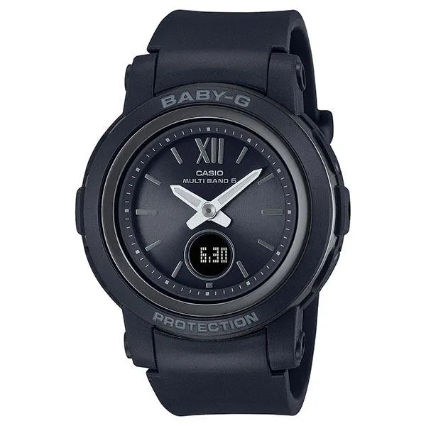 Reloj solar radiocontrolado CASIO Baby-G BASIC BGA-2900-1AJF, negro, delgado, para mujer