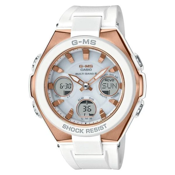 Reloj solar radiocontrolado CASIO BABY-G G-MS 2H con correa de PL e IP68 (MSG-W100G-7AJF)