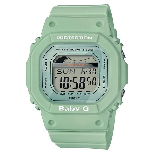 Reloj CASIO BLX-560-3JF BABY-G Tide Graph para mujer, color verde