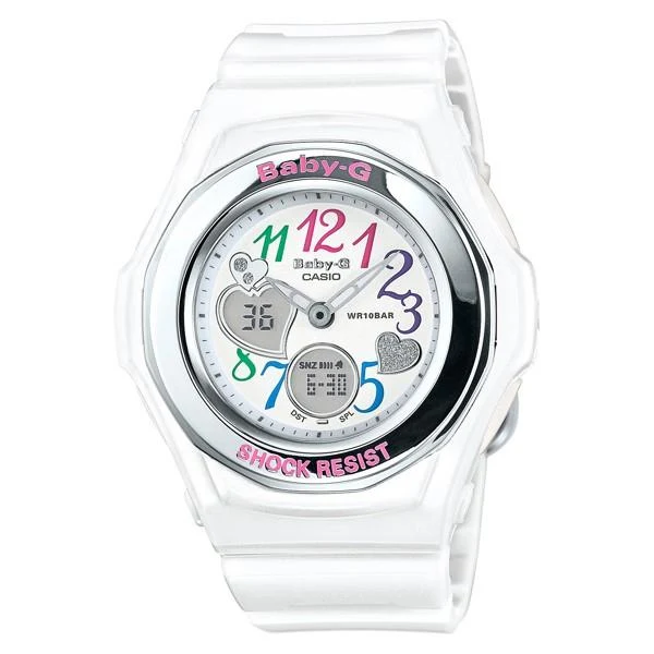 Reloj CASIO BGA-101-7B2JF BABY-G para mujer, con luz LED, estilo deportivo, bonito y elegante.