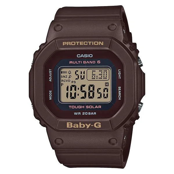 Reloj solar radiocontrolado CASIO Baby-G BGD-5000UET-5JF, marrón mate, para mujer