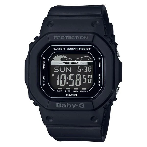 Reloj Casio Tide Graph BLX-560-1JF BABY-G para mujer, color negro