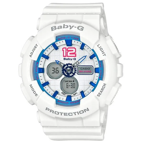 Reloj CASIO BABY-G para mujer, BA-120-7BJF, elegante y bonito, deportivo.